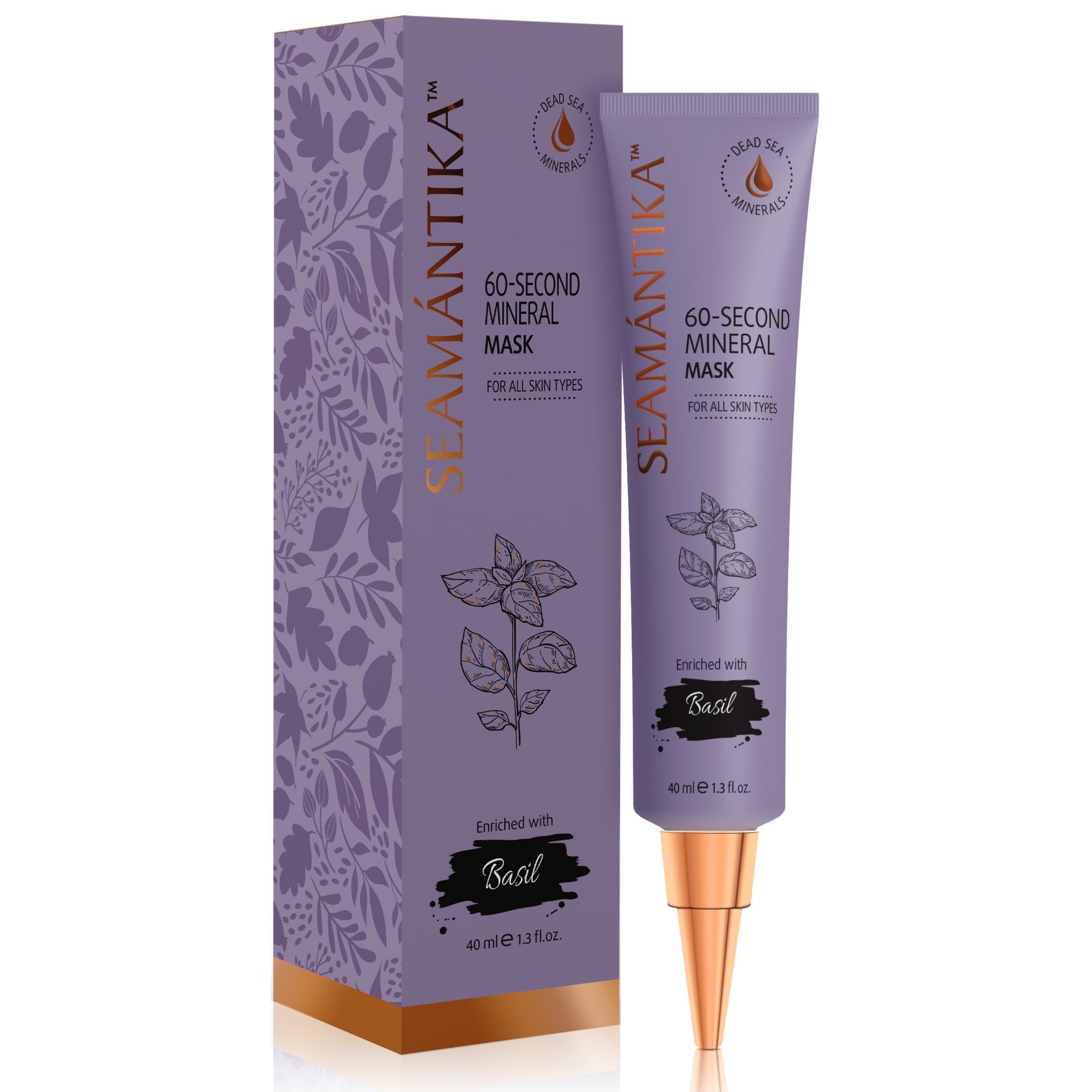 SEAMANTIKA - Maschera Viso 60 Secondi al Basilico - 40 ml