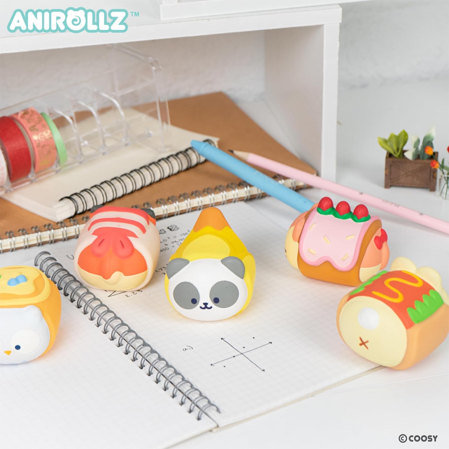 Hamee Anirollz [Surprise Capsule Series 2] Cute Water Filled SquiSHU Squishy Toys [Birthday Gift Bags, Party Favors, Gift Basket Filler, Stress Relief Toys] – 1 Pc. (Mystery – Blind Capsule)