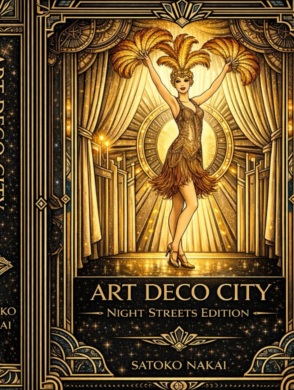ART DECO CITY: Night Streets Edition: Vintage Architecture & Poster Coloring Book (Art Deco City Coloring Book Series)