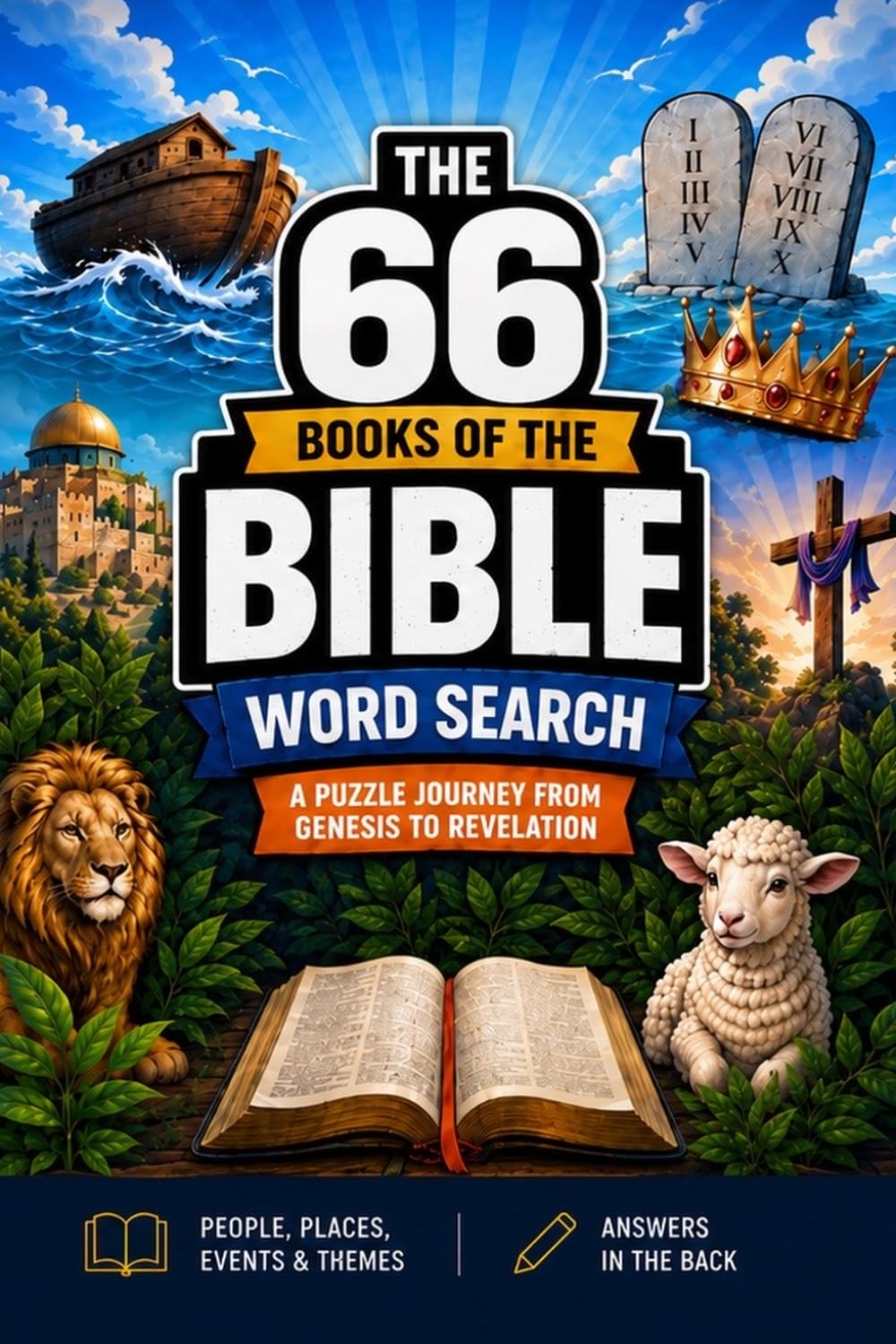 The 66 Books of the Bible Word Search: Handheld Edition: A Puzzle Journey from Genesis to Revelation