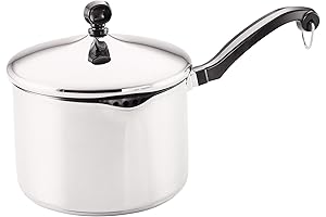 Revere Ware Classic Stainless Steel 3-Quart Covered Straining Saucepan