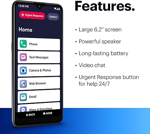 Miniatura 10 de LIVELY Jitterbug Smart4 Smartphone para personas mayores - Teléfono celular para personas mayores - No compatible con otros operadores inalámbricos