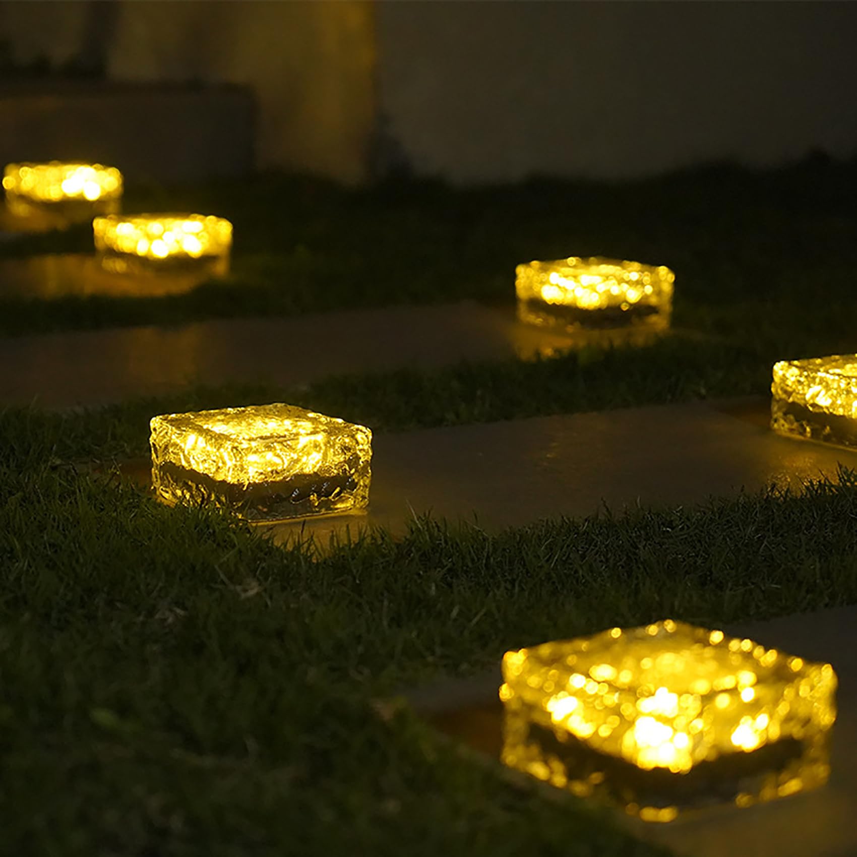 Luci solari da giardino con pannello solare - 4 pz