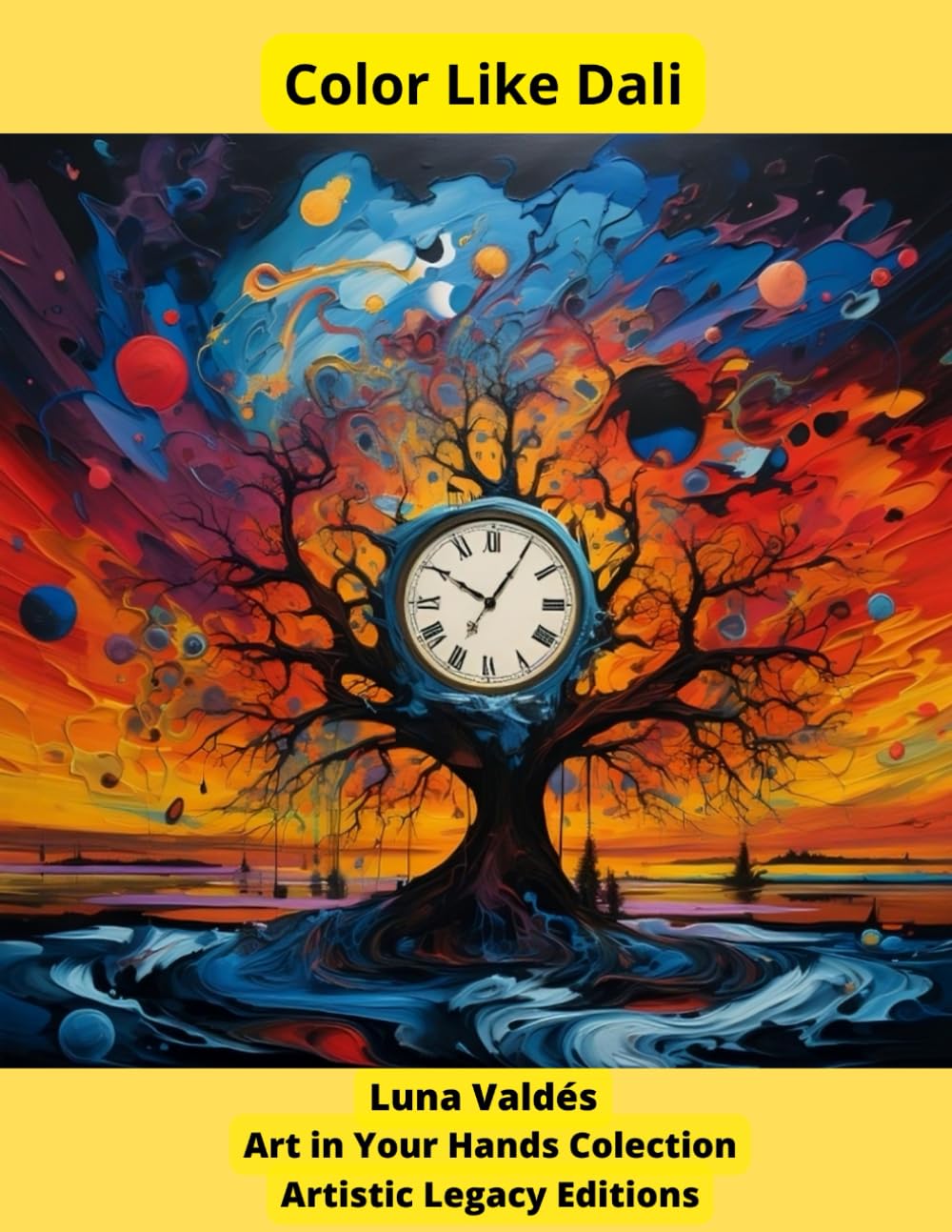 Color Like Dalí. Coloring book for adults. 50 images in the style of Salvador Dalí: Art in Your Hands Clection