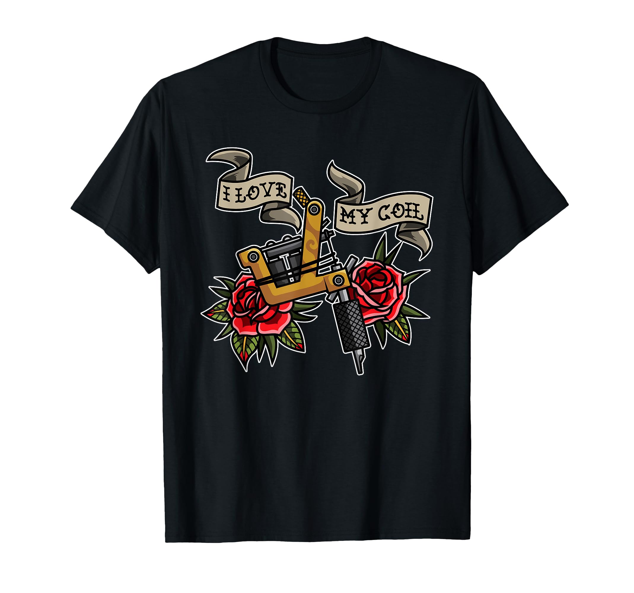I Love My Coil - Tattoo Machine - Tattoo Artist T-Shirt