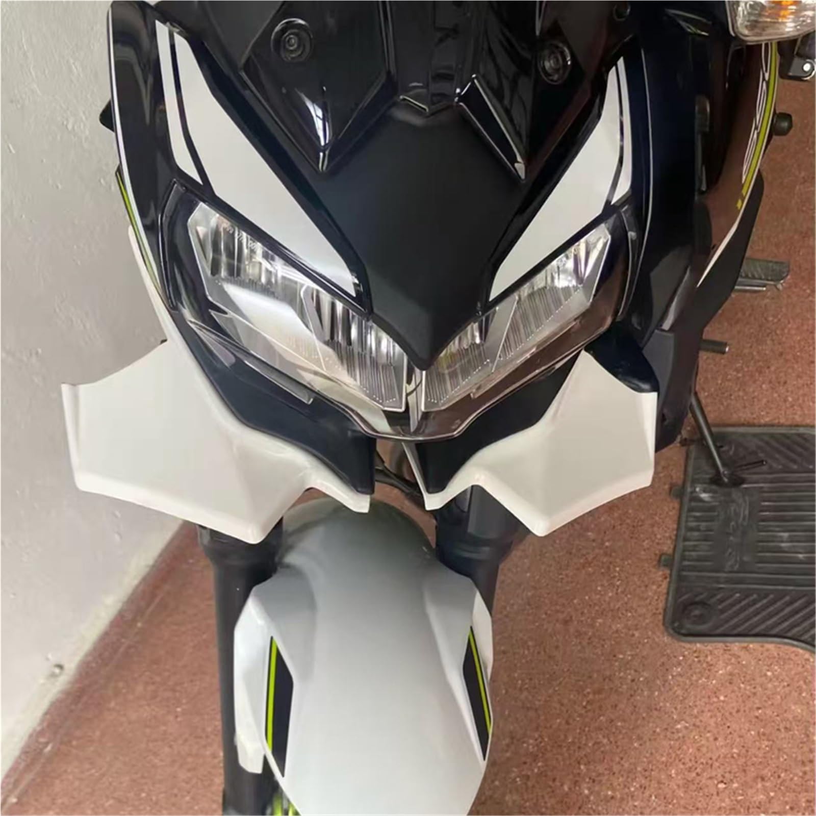 Front Bumper Splitter dachowy Pasuje do Kawasaki Z650 Z 650 2021 2022 2023 2024 przedni spojler owiewka skrzydło aerodynamiczna osłona skrzydła