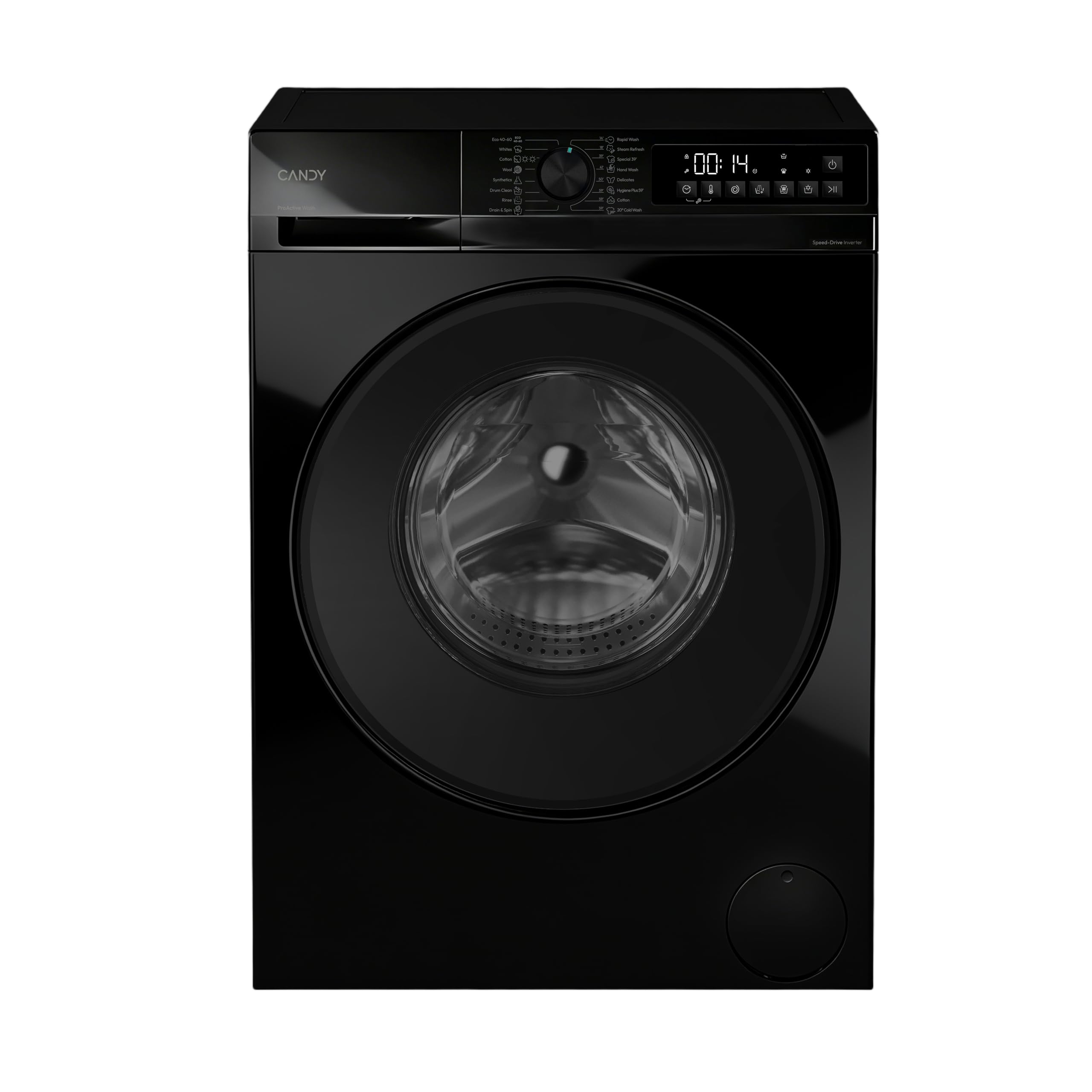 Candy Quick Pro GWD 496B8B-80 Washer Dryer, 9+6kg, 1400rpm, Black, A-20%/D Energy Class