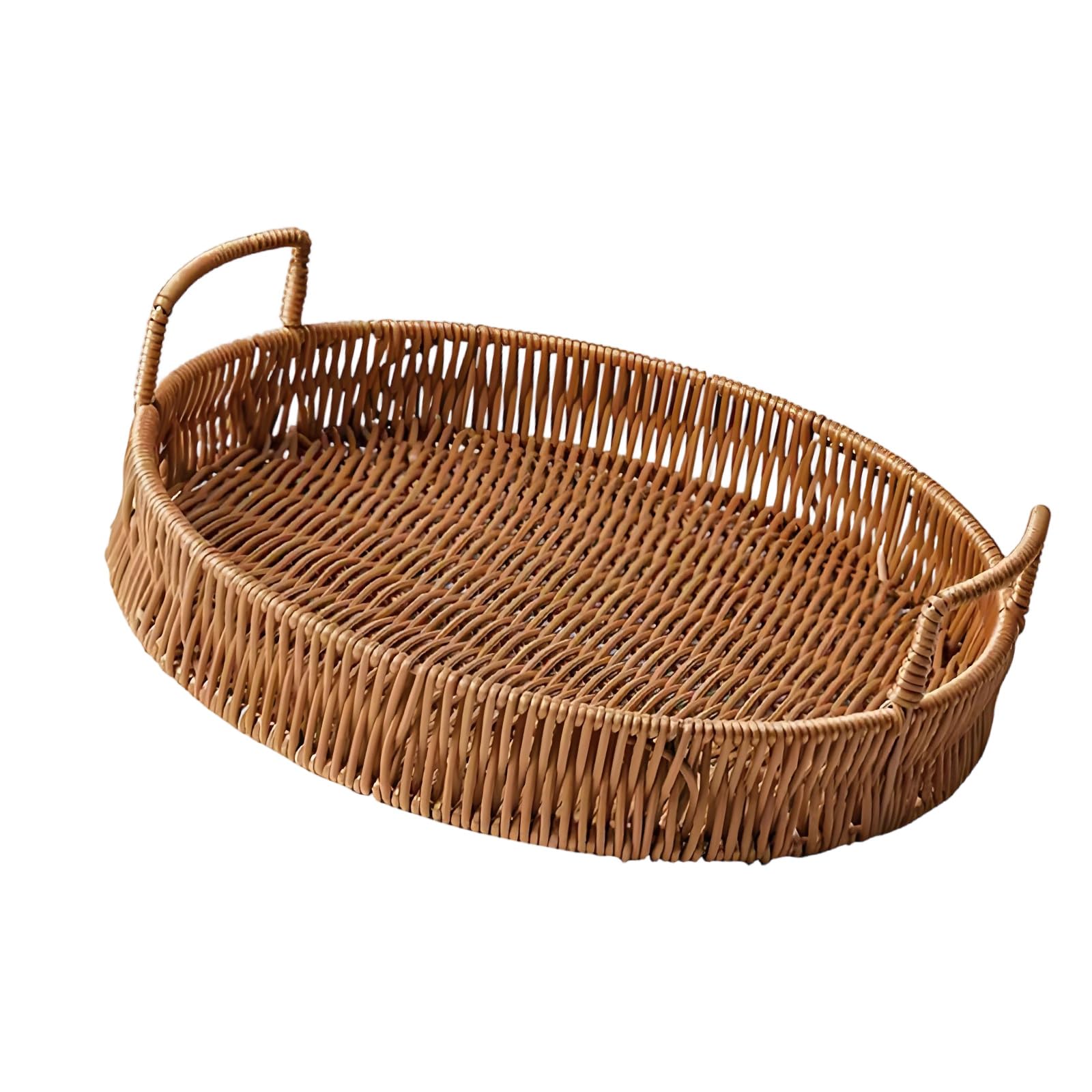 Decorative Wicker Basket for Fruits Snacks and Small Items Storage Living Room Permanent Treat Holder
