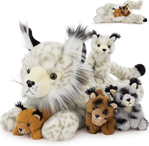 Vista 154 de Muiteiur Animal de peluche de tortuga marina, suave juguete de peluche con 3 bebés, vida marina de peluche azul para niños y niñas (azul)