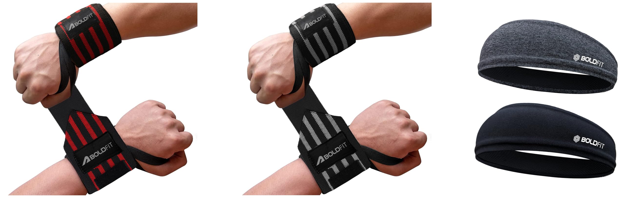 boldfit Wrist Support, Material: Nylon Blend, Size: Adjustable with Velcro, Feature: Thumb Loop, Support Level: Medium, Pack: Set of 2-picture-35