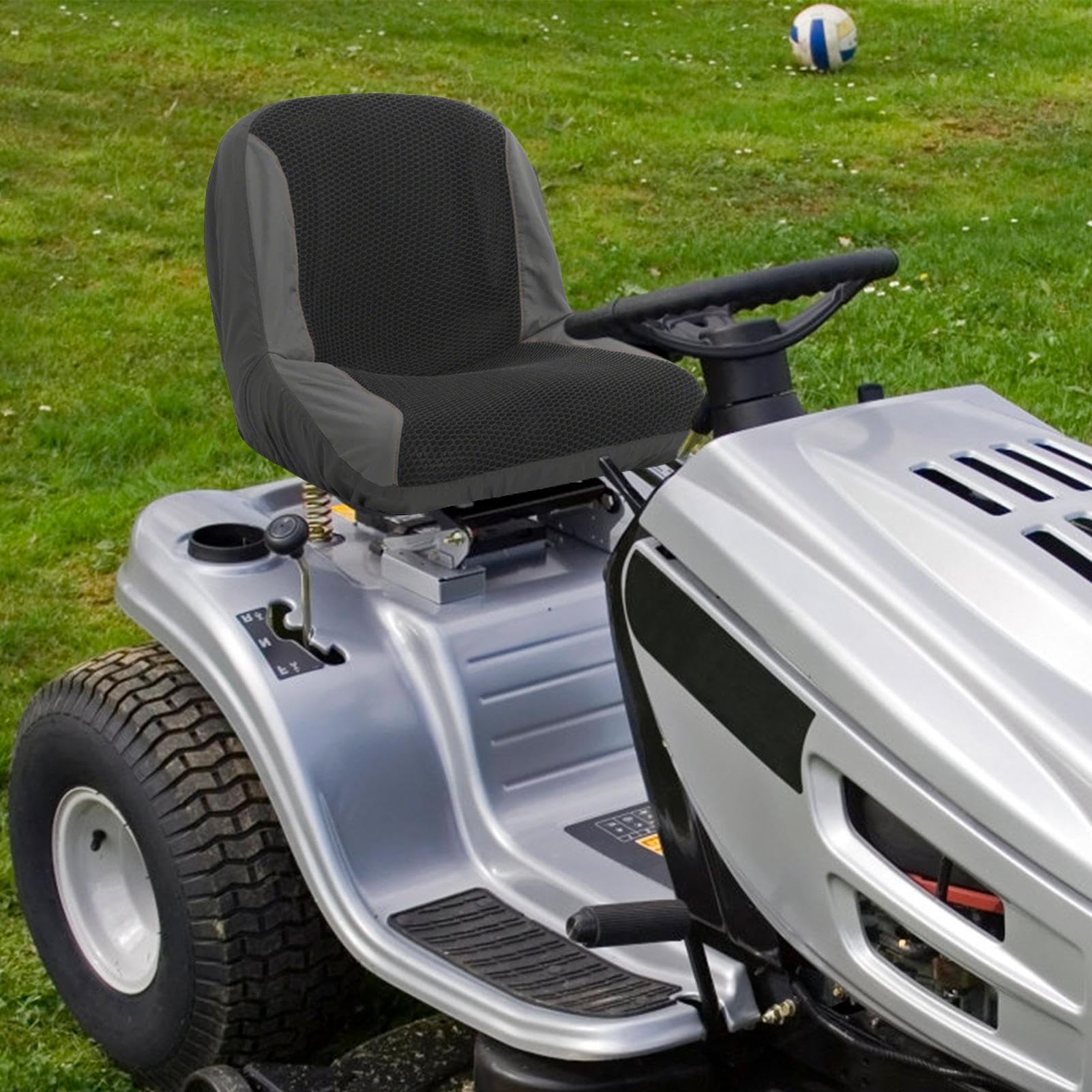 BSEID Funda de asiento para tractor, impermeable, para tractor de césped, funda de asiento de tractor de malla transpirable, funda impermeable para asiento de tractor, funda de asiento para tractor de