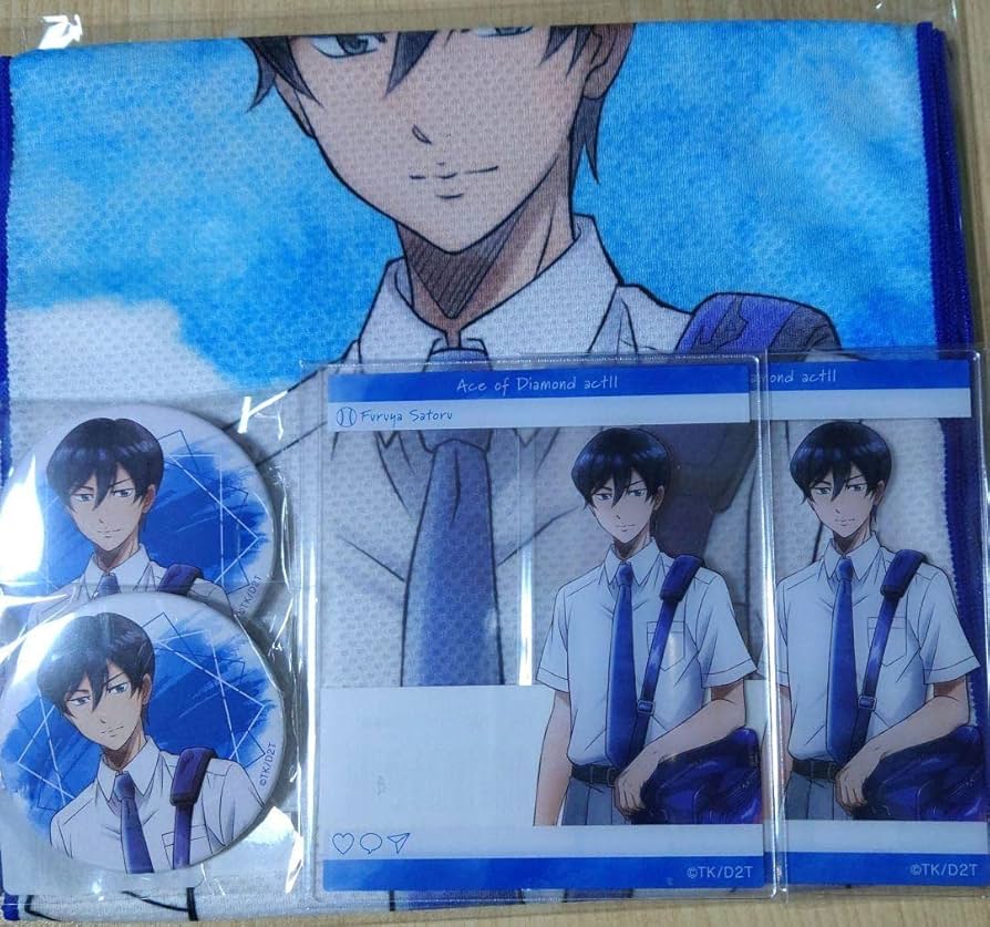 ダイヤのA 降谷暁　グッズセット 原作「ダイヤのA actⅡ」 - 降谷暁 パーツ付きBIGアクリル