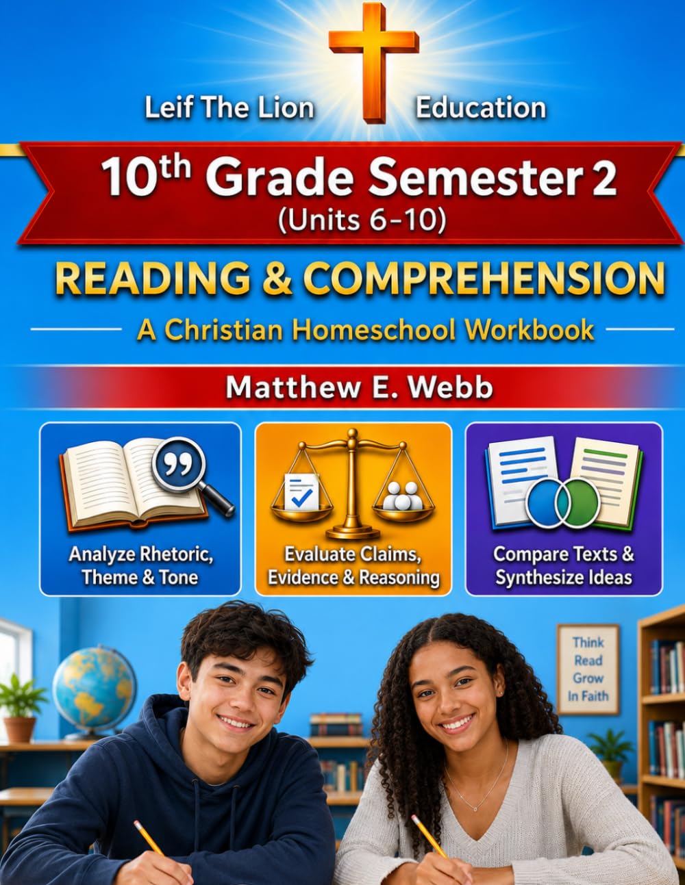 10th Grade Reading and Comprehension - Semester 2 Units (6- 10): A Christian Homeschool Workbook (Grades 3 - 12th Reading and Comprehension Semesters 1-2)
