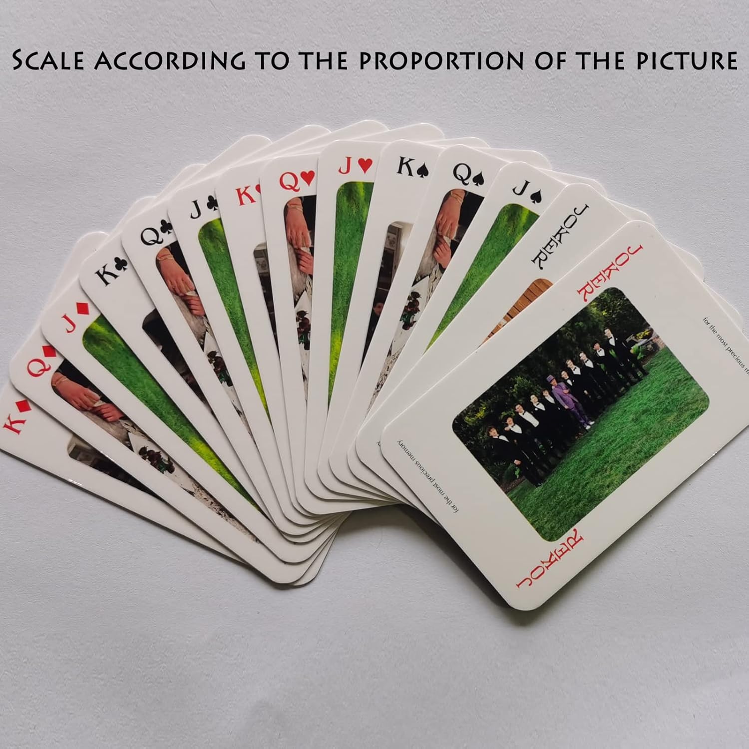 Custom Playing Cards - Personalized Friends Picture Playing Cards, Personalized Playing Cards, Boyfriends Gifts, Girlfriends Gift,Deck Poker((Customized16 Photo)