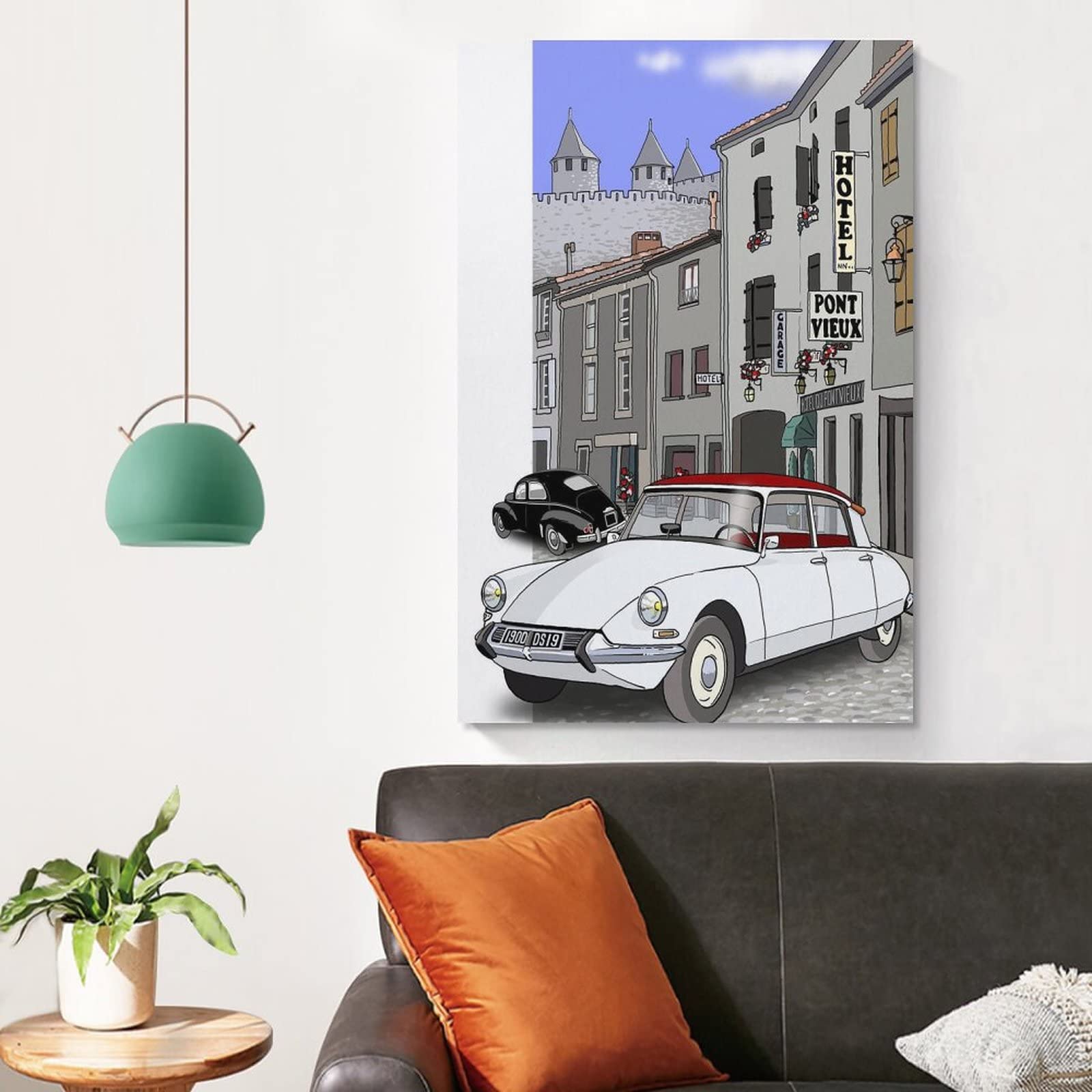 Poster Per Auto Citroen Ds Cx Xm C6 Su Tela E Stampa Artistica Da