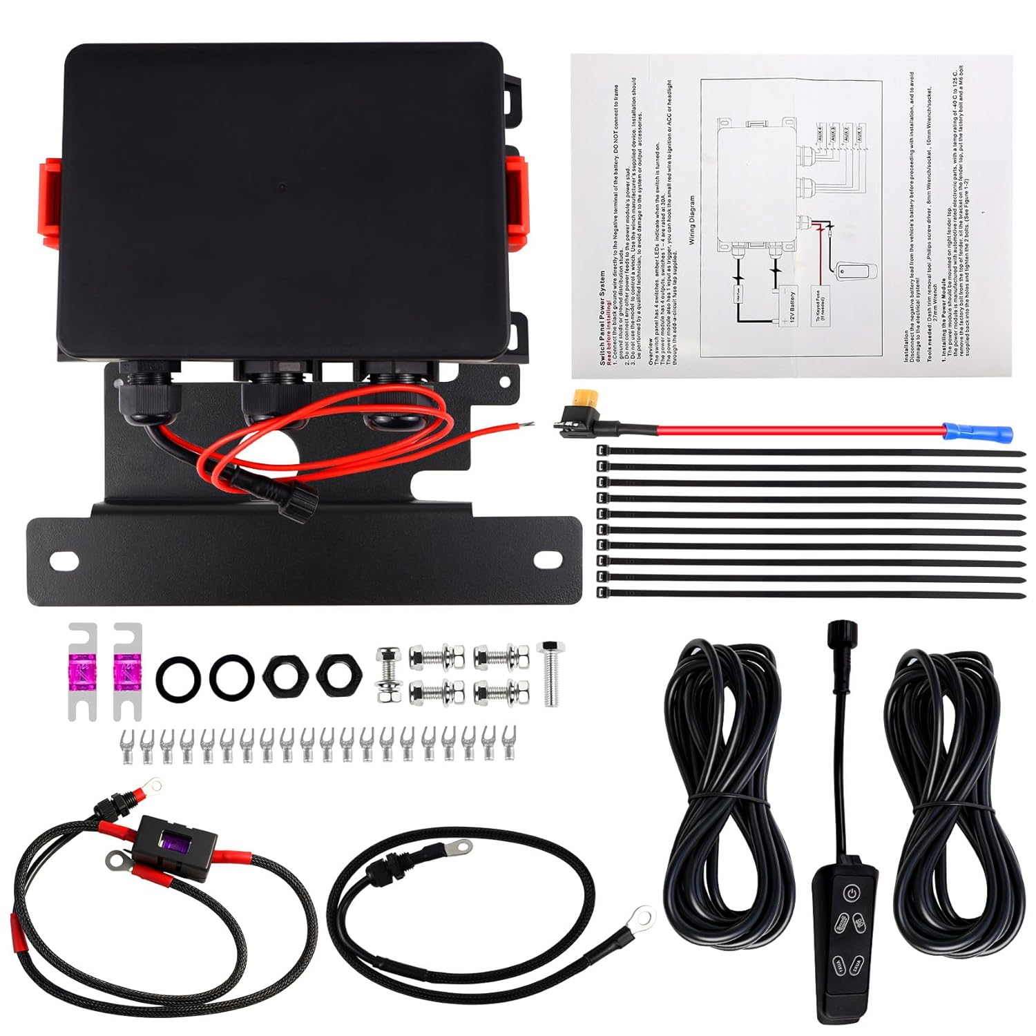 𝟐𝟎𝟐𝟔 𝐔𝐩𝐠𝐫𝐚𝐝𝐞 JL400 for Jeep Wrangler JL Grab Handle Switch Panel, for Wrangler JL from 2018 to 2023/Gladiator from 2020 to 2023, with Adjustable Brightness, 4 RGB Colors, 5 Year Warranty