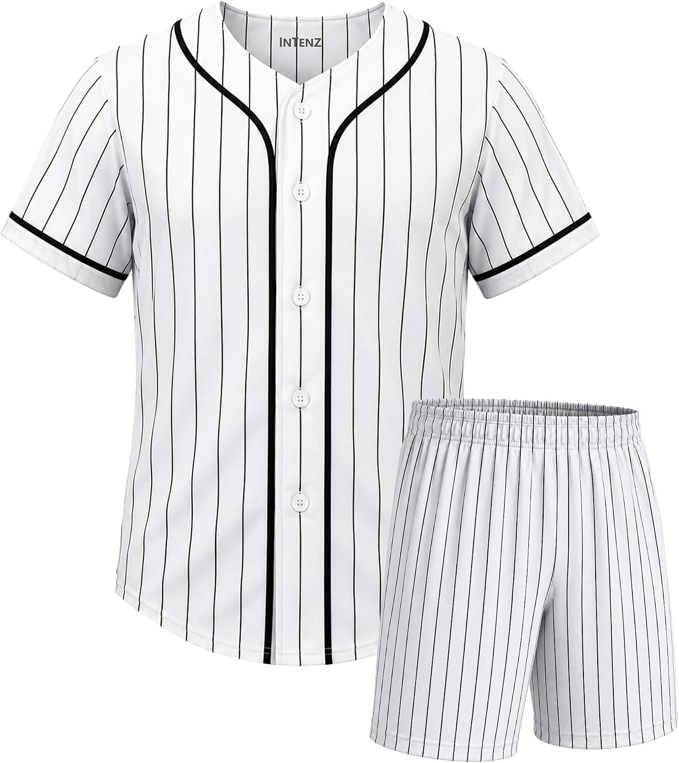 Baseball Jersey Kids Button-Up Shirt & Short, Boys baseball jersey (2 Pcs)