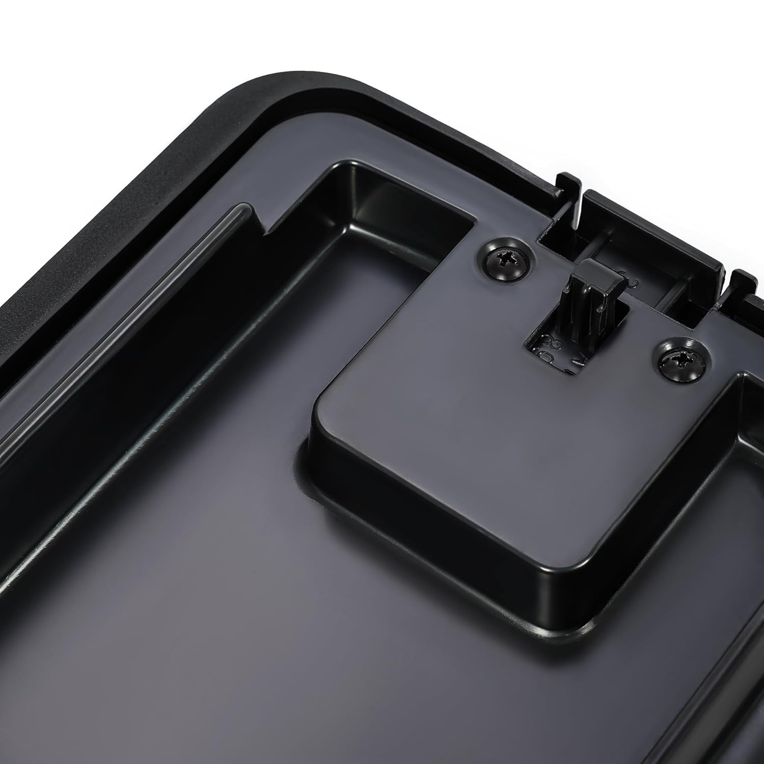 HECASA Center Console Lid Compatible with 1982-1992 Chevy Chevrolet Camaro Replacement for HT14035760 Armrest Door Plastic Black