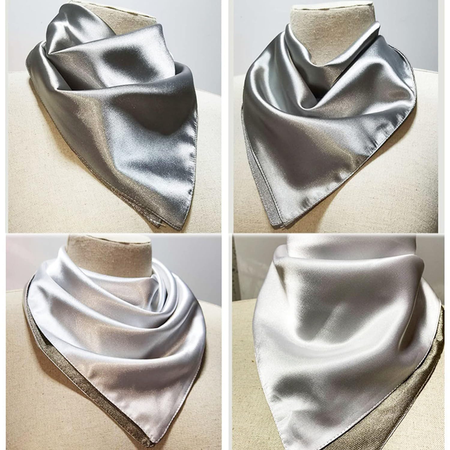 BLUEZY Écharpe Anti-Rayonnement en Fibre d'Argent, Protège-Cou Anti-Radiation avec Blindage RFID/RF