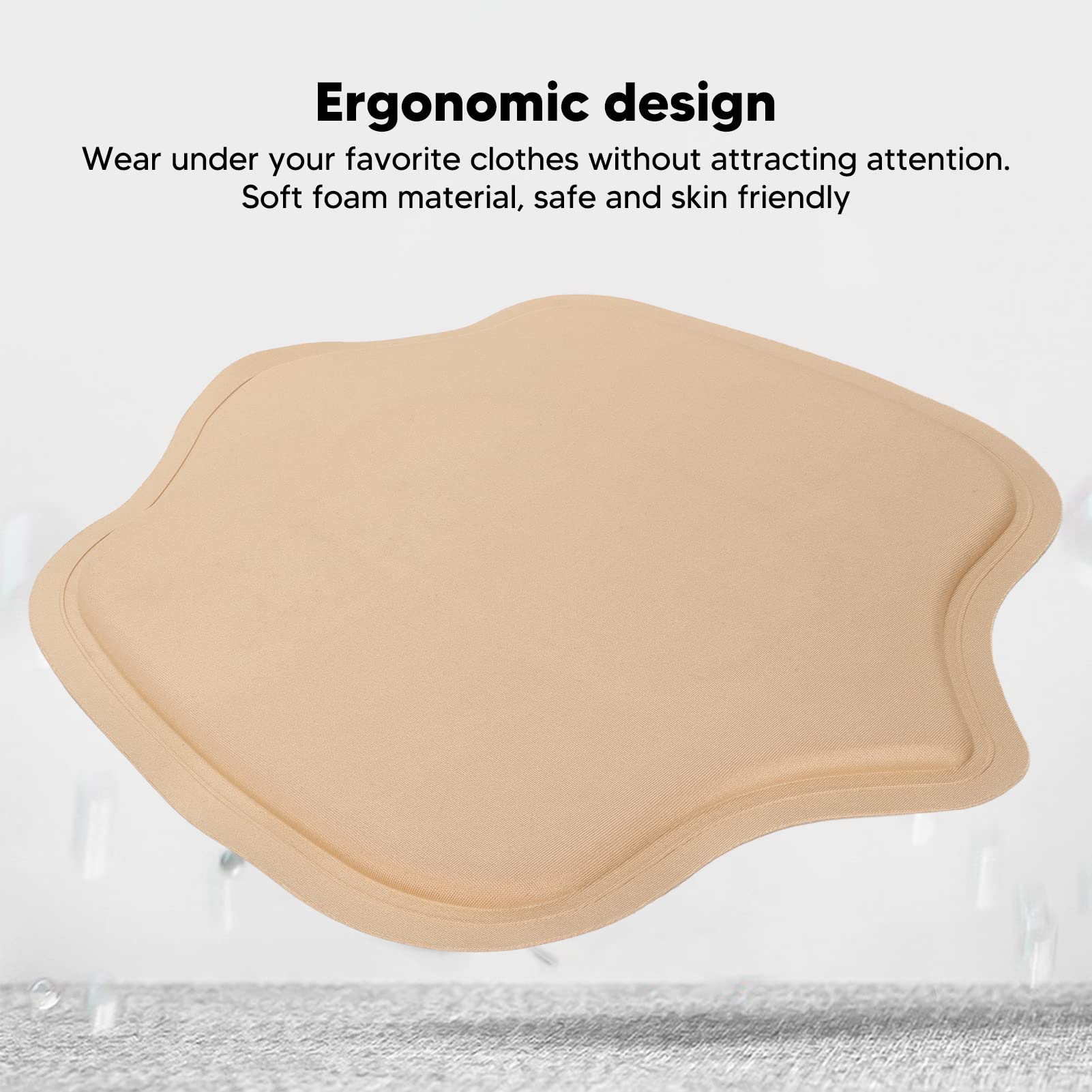 Planche Abdominale en Mousse Lipo Femmes Planche de Compression Abdominale Façonnage en Mousse Souple Post-chirurgie Planche D'aplatissement du Ventre (Beige)