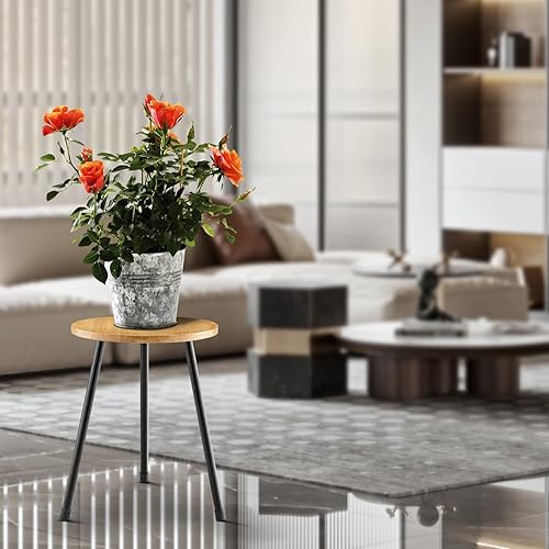 Miniatura 6 de Soporte para Plantas de Interior, Soporte para Plantas de Madera de Mediados de Siglo Mesa para Plantas para Macetas de Flores, Soporte Alto de