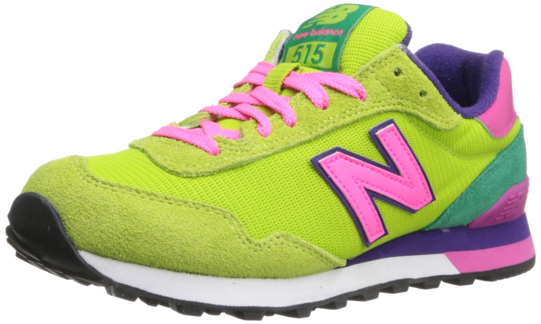 New Balance Women's 515 V1 Sneaker, Black/Prism Purple/Gold Rush, 6 M US — view 30