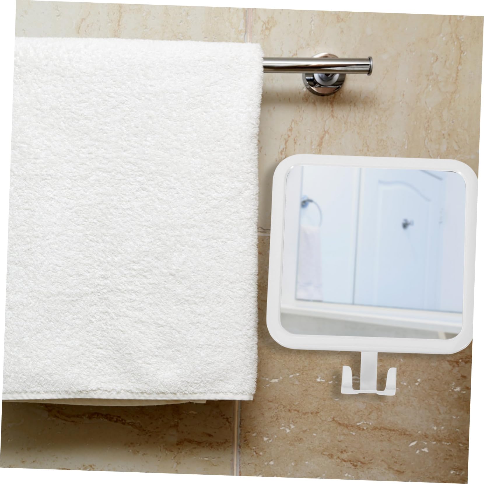 Badezimmer-Make-up-Spiegel mit Saugnapf für die Dusche – ideal für Rasur und Make-up, verstellbar und sicher, perfekt für kleine Räume und Reisen