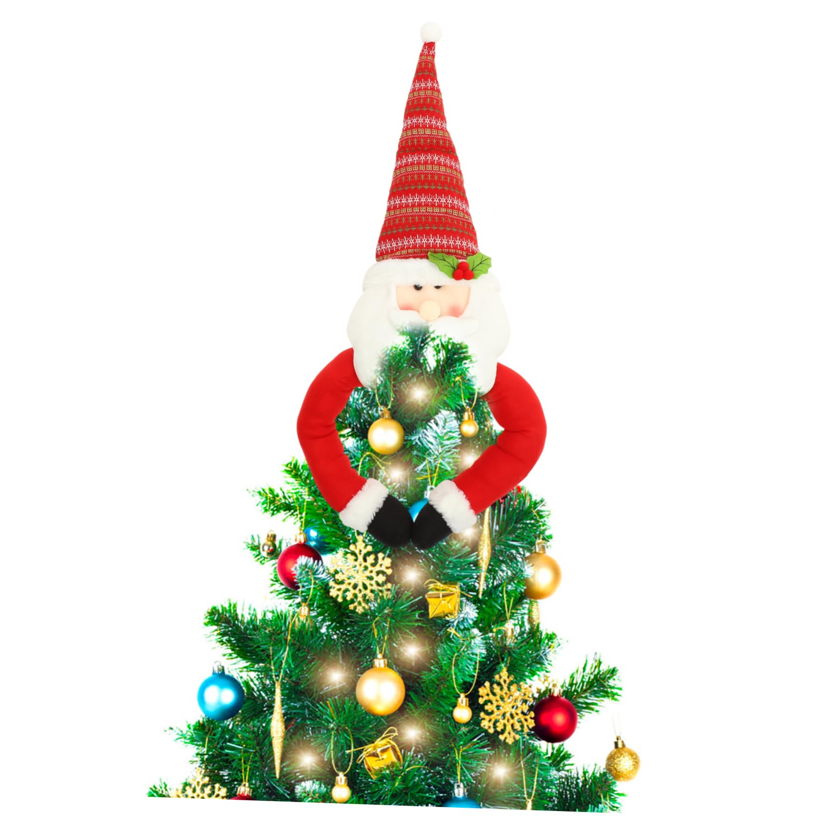 MAGICLULU Weihnachtsbaumspitze Christbaumschmuck Dekorativ Christbaumspitzenschmuck Robuste Verarbeitung Spitze für Baumdeko Gemütliche Atmosphäre