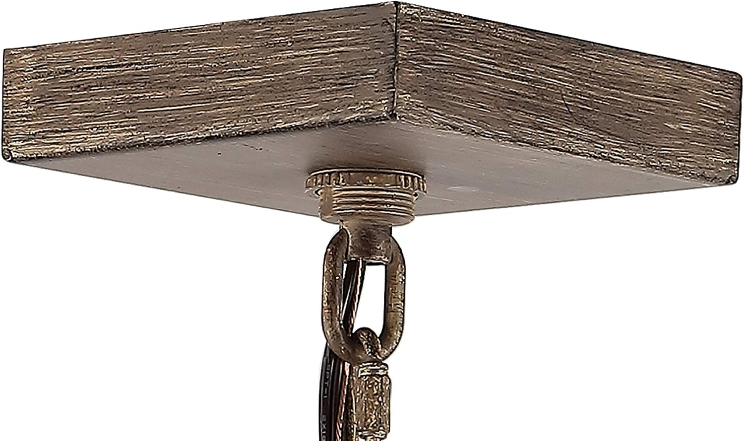 JONATHAN Y 8.13" Brown/Oil Rubbed Bronze 1-Light Rustic Farmhouse LED Pendant Light, Adjustable Metal Square Lantern for Kitchen Island, Dining Room, Entryway, Edison Bulb Included JYL7474A