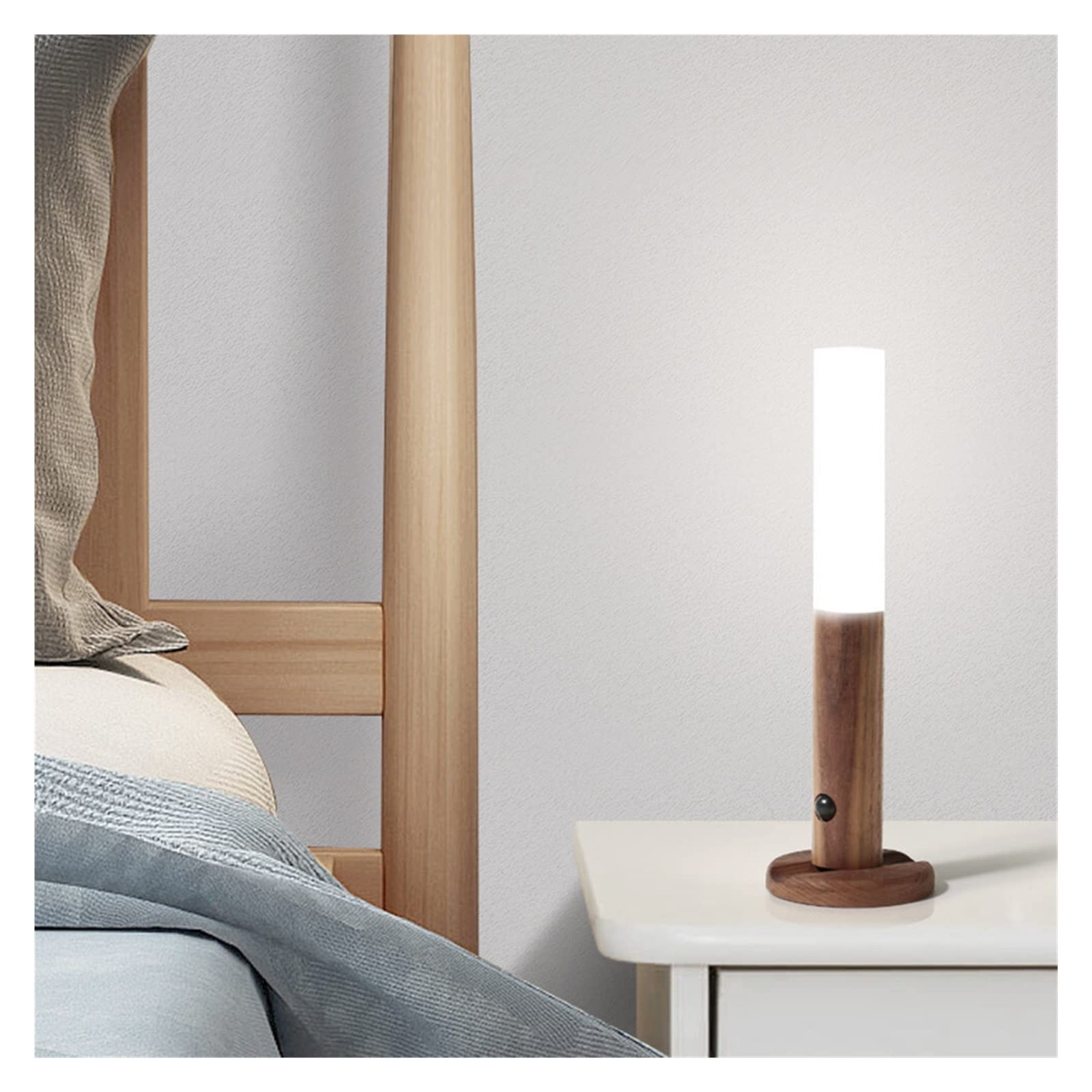 Luz de Pared Sensor infrarrojo Recargable Sensor fotosensible luz Nocturna inalámbrica lámpara de mesita de Noche lámpara de Pared de Armario