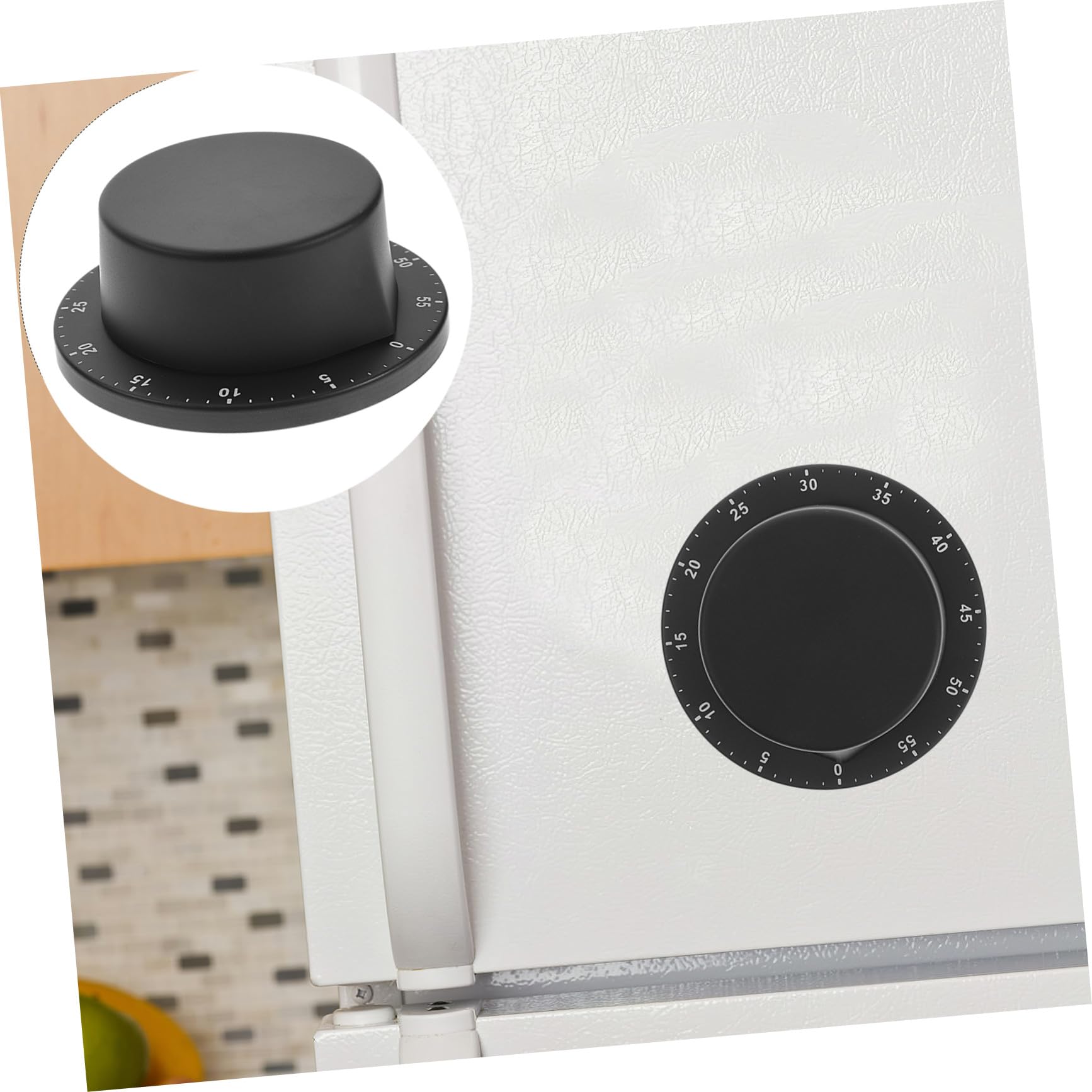 Temporizador Mecánico de Cocina Acero Inoxidable Regresiva con Alarma Fuerte Diseño Negro Resistente al para Hogar y Restaurante