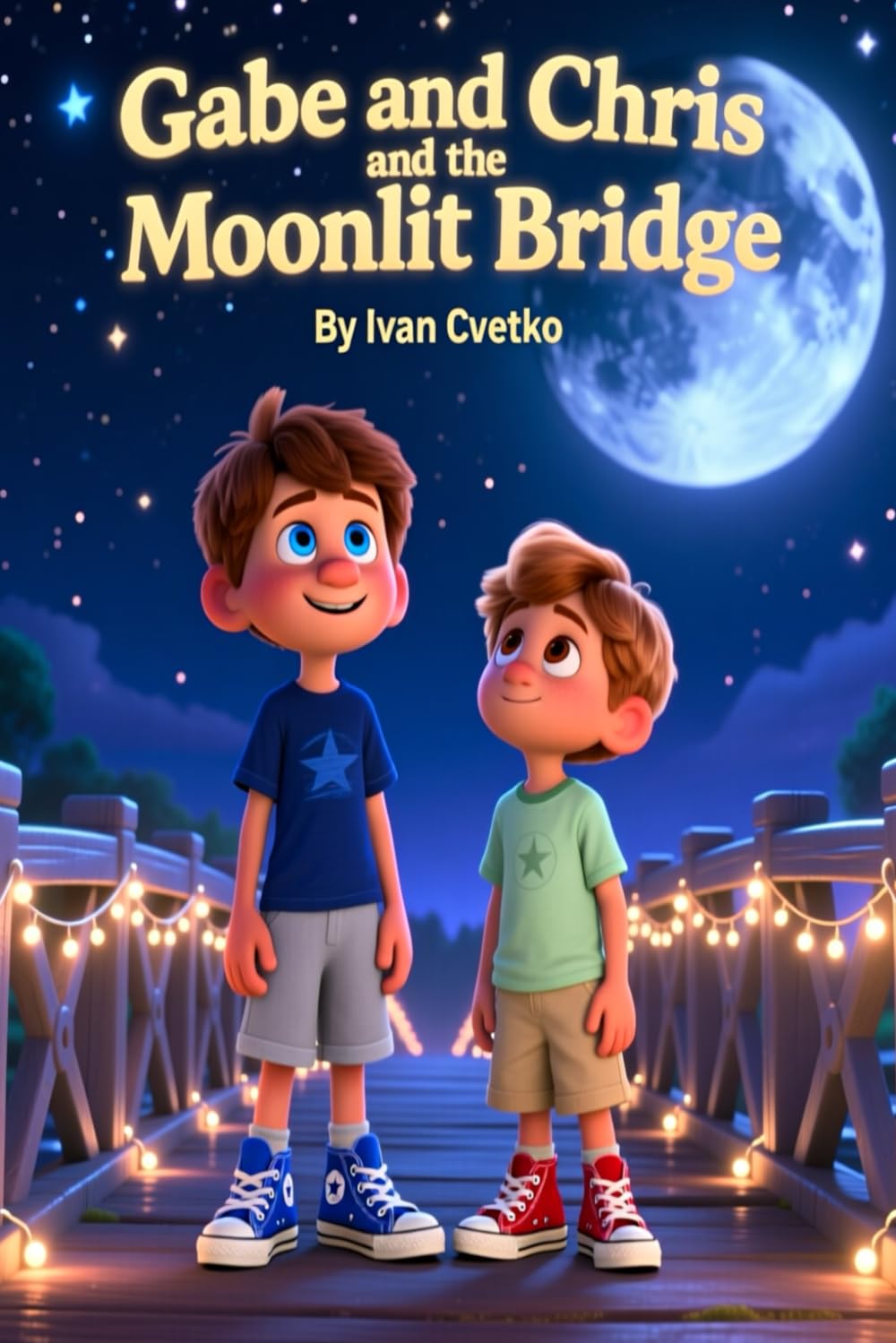 Gabe and Chris and the Moonlit Bridge: A Gentle Bedtime Adventure Across Moonlight and Calm (Gabe and Chris: Bedtime Stories)