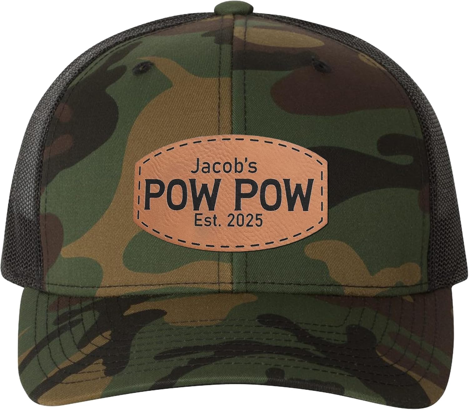 Custom Leather Patch Trucker Hat Personalized Baseball Caps Custom Hats for Men & Women