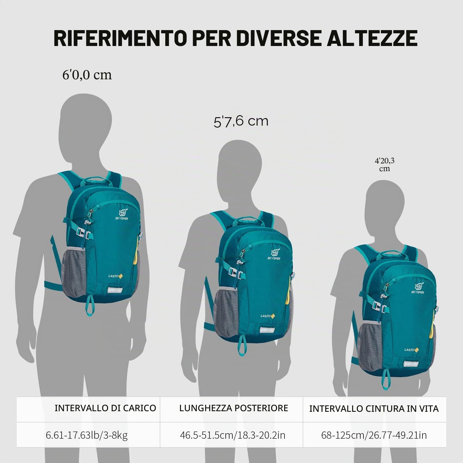 SKYSPER Zaino da Hiking 20L, Impermeabile Zaino Montagna per Viaggio Escursionismo Trekking Uomo e Donna