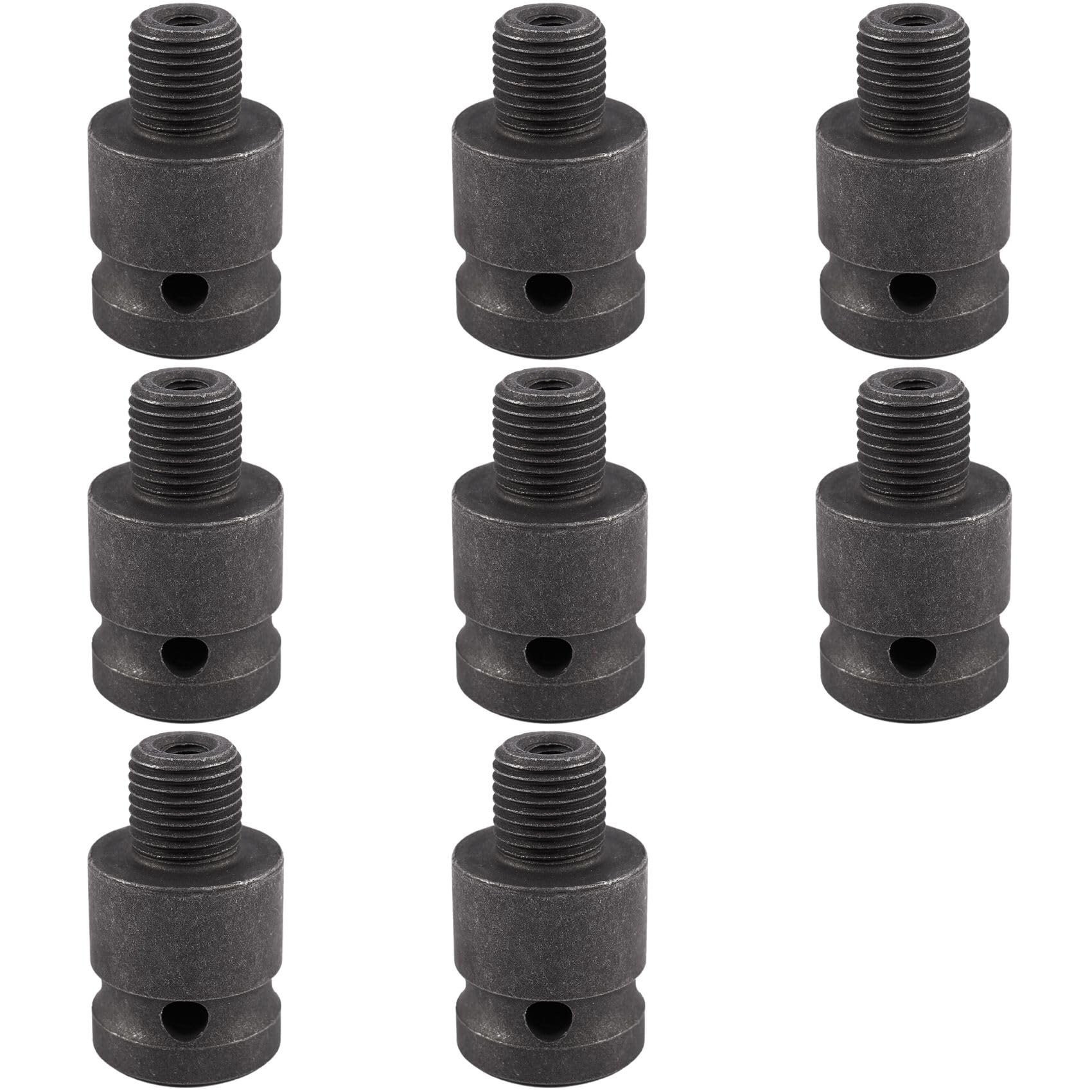 Jnchdghwa Black&Gray 8Pcs 1/2Inch Drill Chuck Adaptor For Impact Wrench Conversion 1/2-20Unf With 8 Pc