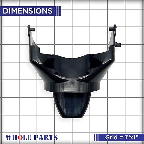 Miniatura 5 de Whole Parts Actuador dispensador de hielo para refrigerador (negro) Parte # 241681903 - Compatible con refrigeradores Westinghouse, Crosley y