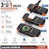 FC-20 Solar Powerbank 20000 mAh, 22.5W PD Hızlı Şarj, Kablosuz Şarj, El Kranklı Şarj, LED Fener, Pusula, Çoklu Kablolu Taşınabilir Güç Bankası