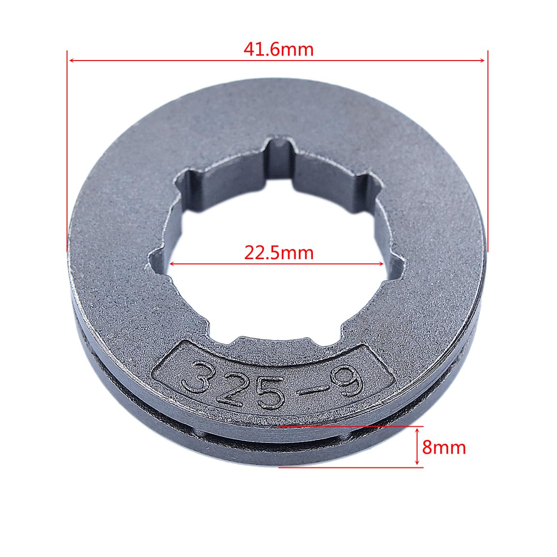 Gubeter .325" Pitch 9 Tooth Standard 7 Spline Sprocket Rim Kit, For Stihl For Husqvarna For Jonsered For Poulan Chainsaw Part, / - Image 2