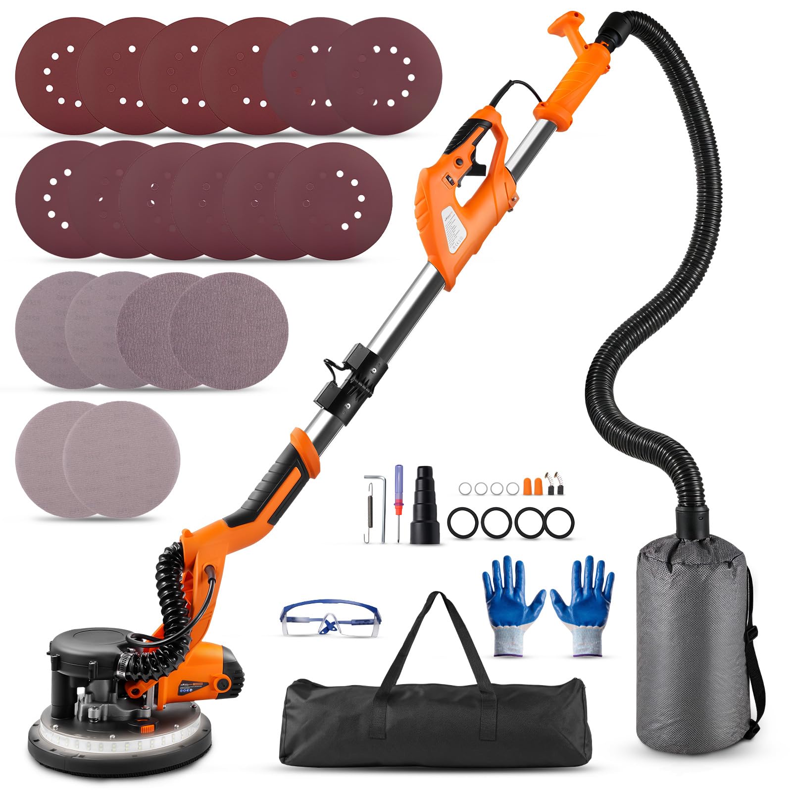 maXpeedingrods Trockenbauschleifer 950W 8,5A, Wandschleifer Schleifgiraffe