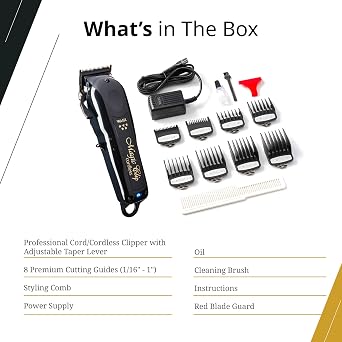Wahl Professional 5 Star Magic Clip Cordless Clipper, Stagger-Tooth Blade