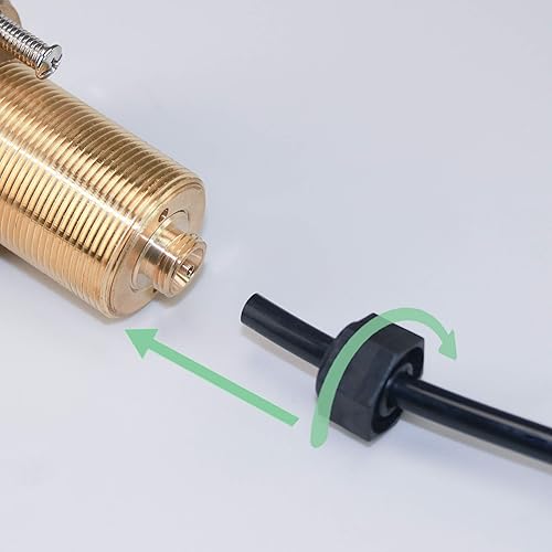 Miniatura 5 de ALL Botón de interruptor de aire de latón para fregadero, parte superior de eliminación de basura (negro mate)