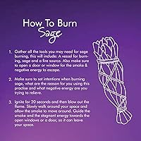 Vista 6 de ESPOIR & AMOUR Sabio blanco de 4 pulgadas – 3 barras de salvia espiritual para manchas, curación y ritual – Varillas de salvia atadas a mano