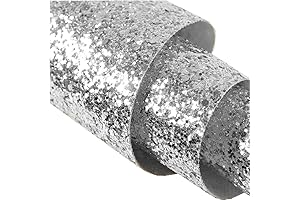 Self Adhesive Silver Chunky Glitter Wallpaper