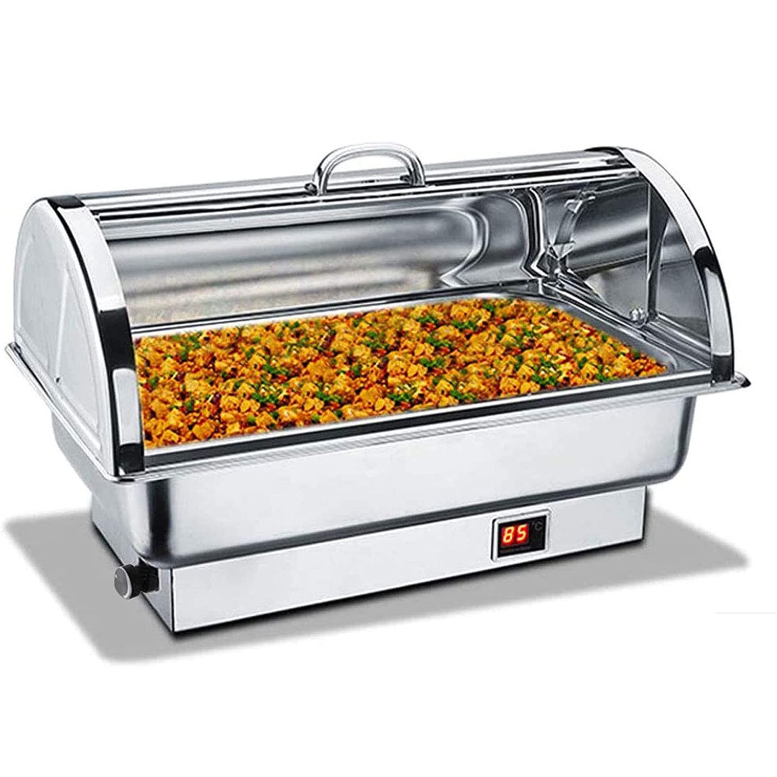Tonuuoei Food Warmers for Parties Buffets Electric400W Chafing Dishes Electric Buffet Server with LidsIdeal 9L- Adjustable,A