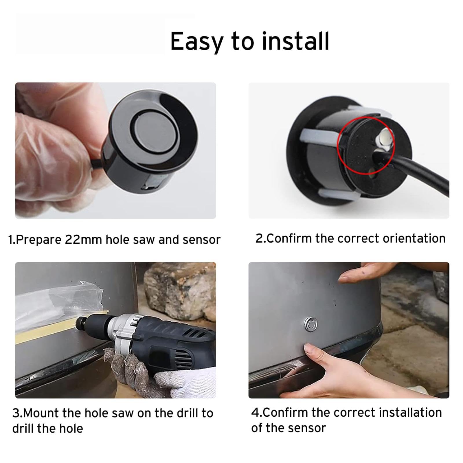 Parking Assist Sensor para I&nfiniti G25 2011-2013 MR587688 8651A042XA Sistema anticolisión de Aparcamiento Marcha atrás Asistente de Aparcamiento en reversa