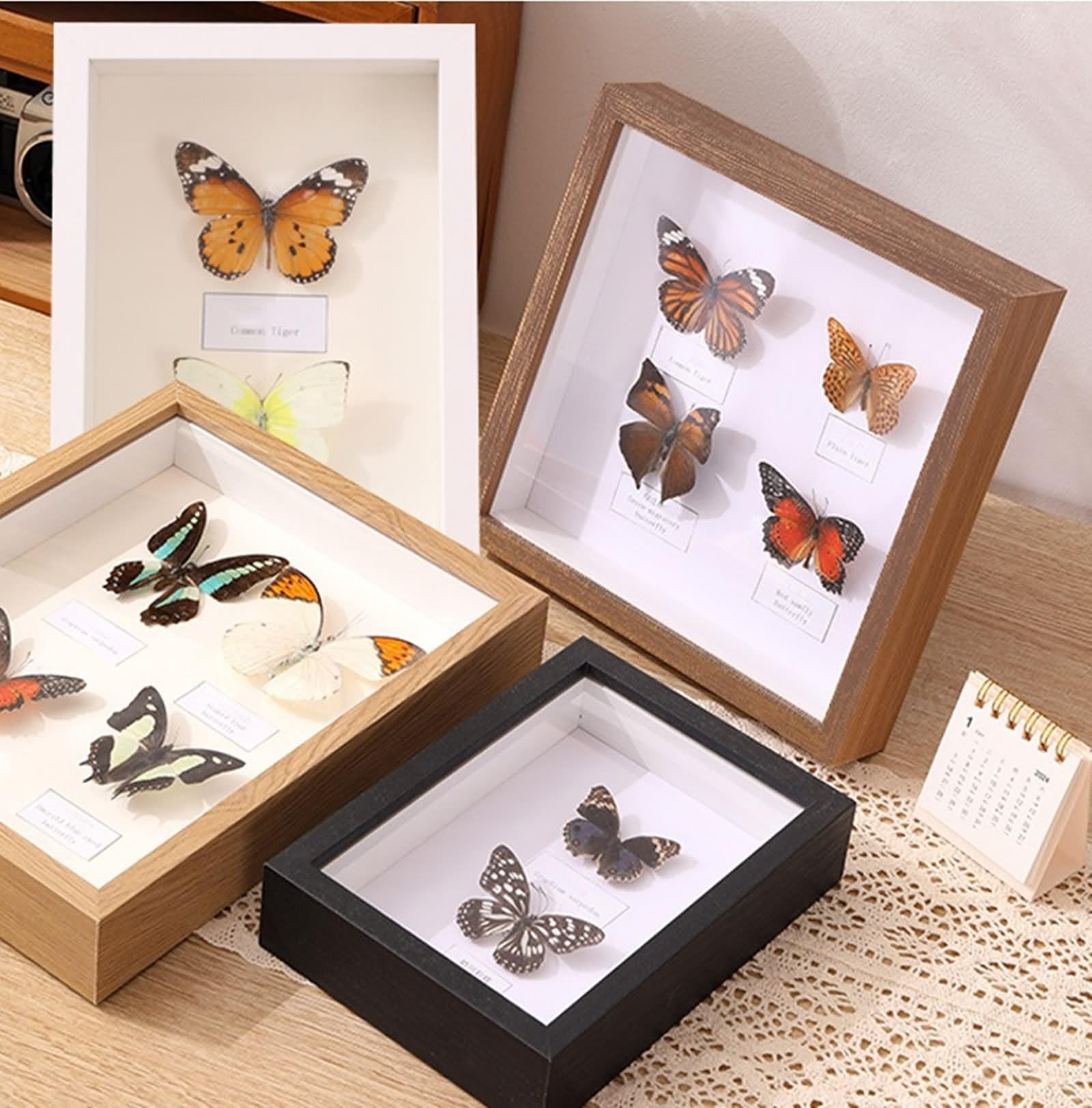 Bilderrahmen Weiß, Picture Frame 3cm Quadrat für Tischaufsteller 25x25cm für Mutter Freundin Geschenk