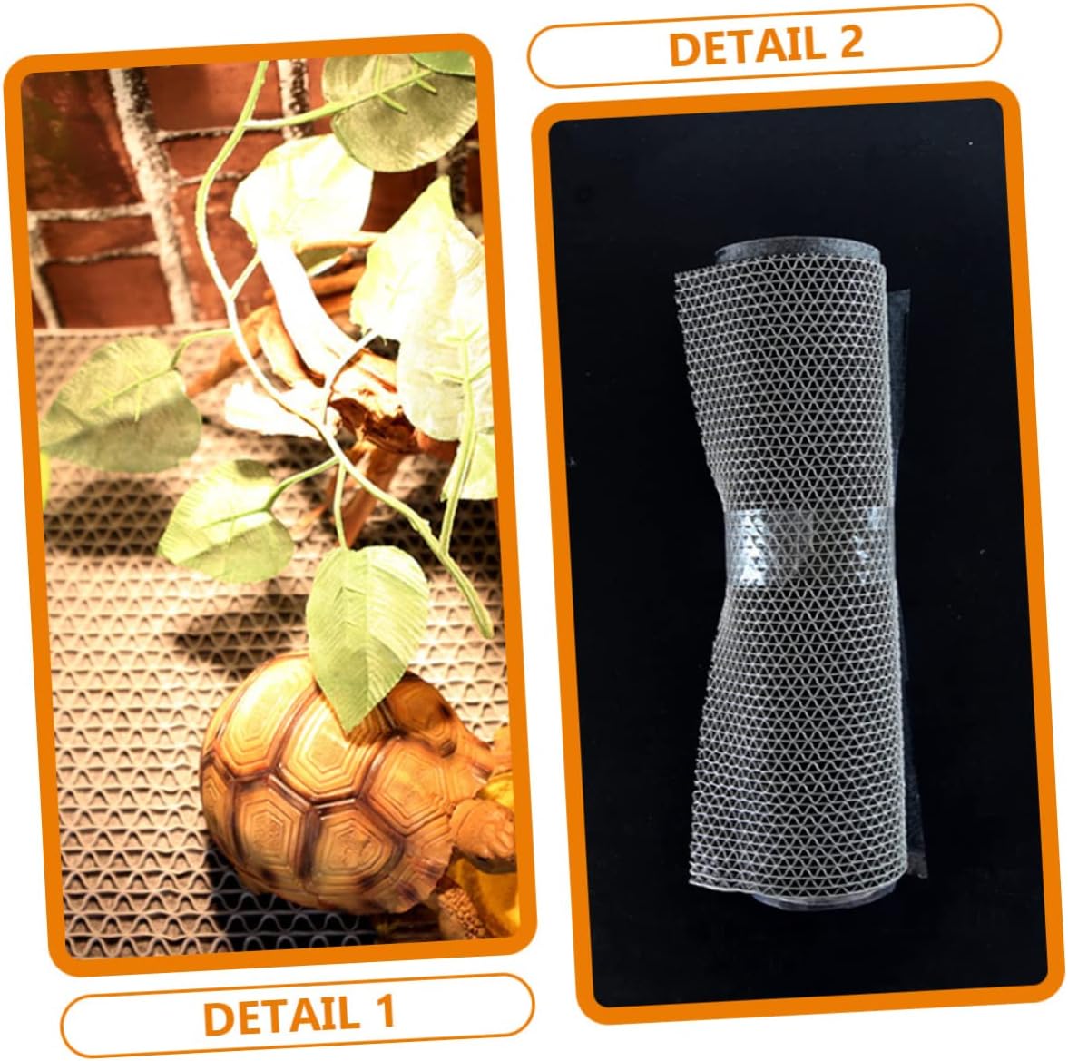 Totority 1set Reptile Carpet Mat for Tortoise and Lizard Comfortable Substrate Liner for Terrarium Grey Bedding for Climbing Pets Easy to Clean and Maintain for Reptile Habitats