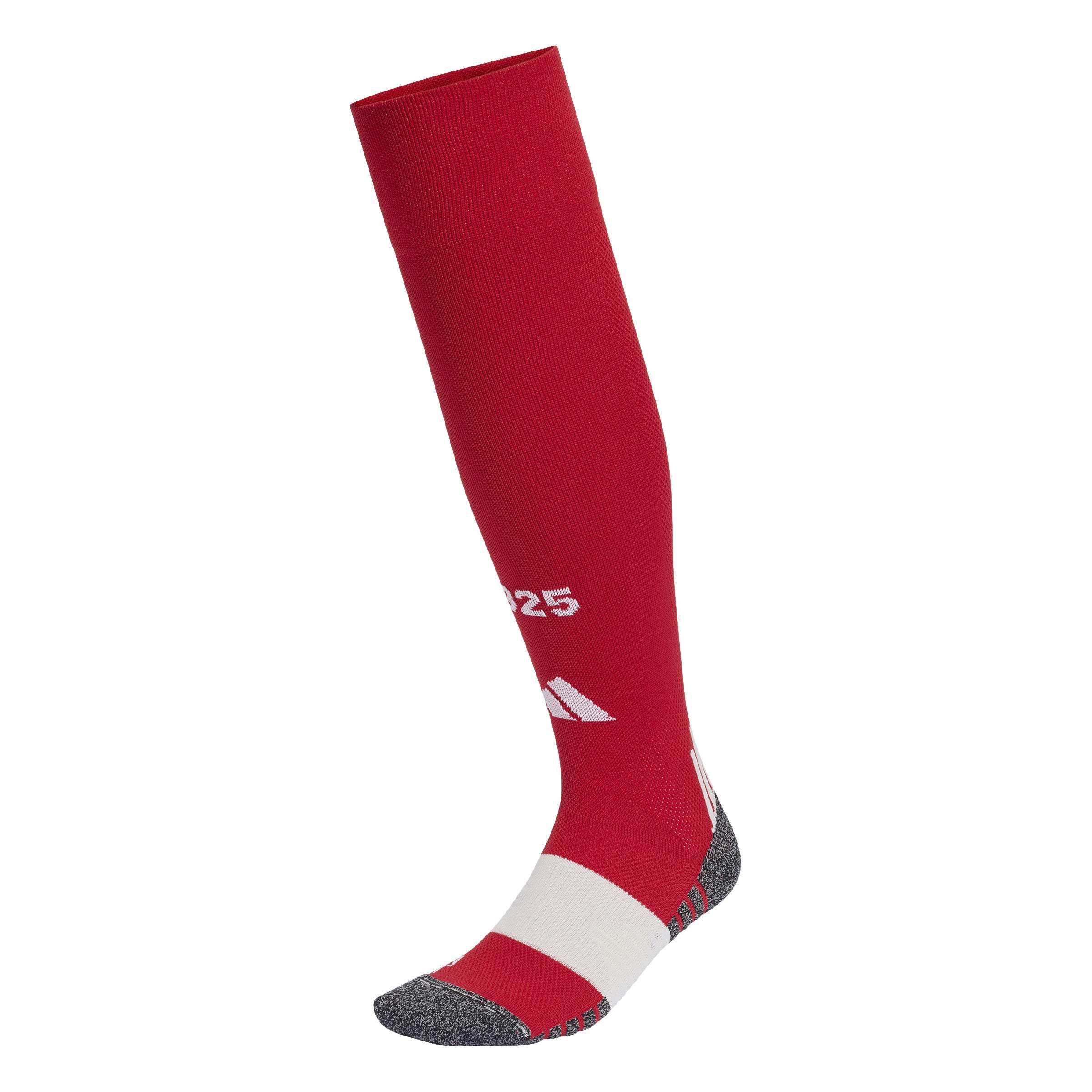 adidas Men's Olympiacos 26/27 Home Socks, power red, 4.5-5.5