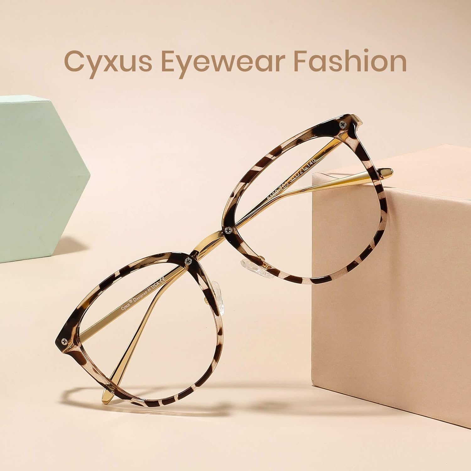 Cyxus 4 Pack Blue Light Glasses for Women, Anti Blue Light Eyeglasses for Woman Reduce Eye Fatigue Eyewear and Headaches