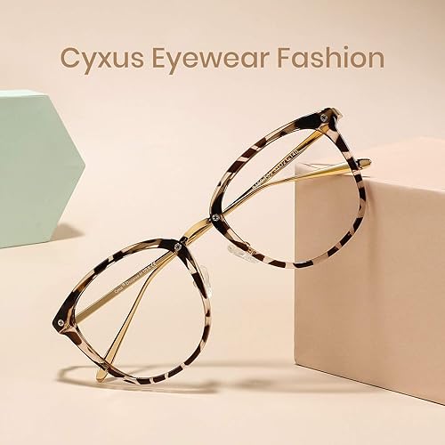 Miniatura 10 de Cyxus Gafas de luz azul para mujer, gafas de computadora de moda en la oficina reducen la fatiga ocular antimigraña para trabajar y leer